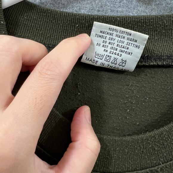 Chang Green Cotton Shirt Adult Size Extra Large Short Sleeve Casual T Shirt Mens - Picture 4 of 12